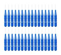 Brosses interdentaires pour nettoyage des interstices, ABS, acier inoxydable à poils doux et compacts pour la famille, les amis, les amoureux, les adolescents, routine de soins quotidiens, 5 x 0,1 cm