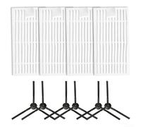 Brosses latérales de rechange et filtres HEPA pour aspirateurs ILIFE G9 G9PRO V9 V9PRO 4 filtres et 6 brosses pour un meilleur nettoyage dans les coins et les bords (A)