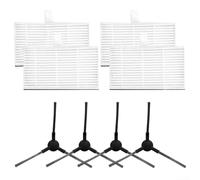 Brosses latérales et filtres de rechange compatibles avec aspirateur robot GRUNDIG VCR 2330, conçus pour une utilisation à long terme et des résultats de nettoyage constants (A)