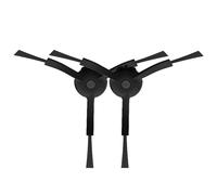 Brosses Latérales Noires De Rechange For Aspirateur Robot Roborock, Compatibles Avec Les Modèles S8 Pro Ultra, S7 Max, Qrevo, Q7, Q8, Q5 MaxV, S6, S5, S4, E5, E4, E3, E2, C1(2PC black)
