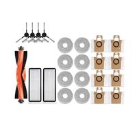 Brosses Latérales Principales En Caoutchouc, Chiffons, Filtres Et Sac À Poussière, Compatibles Avec L'aspirateur Dreame L20 Ultra. Pièces De Rechange Et Accessoires De Remplacement.(C)