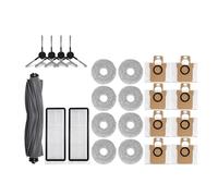 Brosses Latérales Principales En Caoutchouc, Chiffons, Filtres Et Sac À Poussière, Compatibles Avec L'aspirateur Dreame L20 Ultra. Pièces De Rechange Et Accessoires De Remplacement.(X)