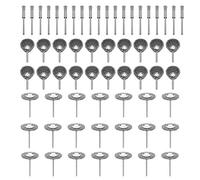 Brosses Métalliques,Brosse Métallique Perceuse pour le Détartrage et le Polissage,Mini Dremel Outils Rotatifs Accessoire pour Perceuse Outils,60 pièces,3mm