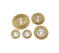 brosses metalliques circulaires pour perceuse fils ondules - 5 pcs -