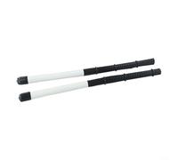 Brosses métalliques rétractables pour jouer au cajon (blanc)