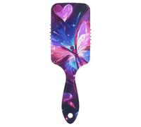 Brosses mignonnes avec papillons et cœurs pour massage du cuir chevelu des femmes noires pour cheveux clairsemés avec poignée ergonomique cepillo para pelo rizado