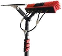 Brosses,poteaux De Nettoyage De Vitres,Brosse De Nettoyage De Vitres Rétractable à Haute Altitude en Fibre De Carbone à Haute Résistance Brosse De Nettoyage De Panneaux, 6.0 M/19.7 Ft