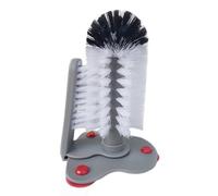Brosses pour Le Nettoyage des Bouteilles | Lave-Bouteilles Lave-Vaisselle avec Base D'aspiration - Brosse À Poils À 360 Degrés Brosse Longue pour Biberon, Chope À Bière, Jambe