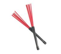 Brosses rétractables pour baguettes de batterie, Rouleau de brosse en nylon for cajon jazz, noir et blanc, 36 cm(B)