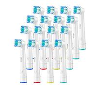 Brossette Compatible avec Oral B - Aster Brossettes de Rechange Électriques Lot de 16 Têtes de Rechange pour Brosse à Dents Électrique Compatible avec Oral B