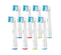 Brossette Compatible avec Oral B - Aster Brossettes de Rechange Électriques Lot de 8 Têtes de Rechange pour Brosse à Dents Électrique Compatible avec Oral B
