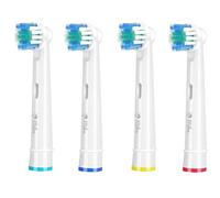 Brossette Compatible avec Oral B - Milos Brossettes de Rechange Électriques Têtes de Rechange pour Brosse à Dents Électrique Compatible avec Oral B, Têtes de Brosse à Dents(4 Blanc)