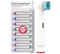 Brossette Compatible avec Oral-b, Tête de Rechange pour Brosse à Dents Electrique Oral b, recharge accessoires (16 blanc)