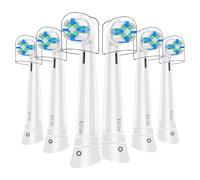 Brossette Compatibles avec Oral B iO，Compatible avec les Brosses à Dents électriques Oral-B io Série 2 3 4 5 6 7 8 9 10，Dureté Moyenne （6 Blanc）