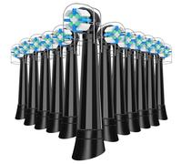 Brossette Compatibles avec Oral B iO，Compatible avec les Brosses à Dents électriques Oral-B io Série 2 3 4 5 6 7 8 9 10，Dureté Moyenne （12 Noir）