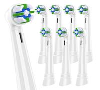 Brossette Compatibles avec Oral B iO，Compatible avec les Brosses à Dents électriques Oral-B io Série 2 3 4 5 6 7 8 9 10，Dureté Moyenne （8 Blanc）