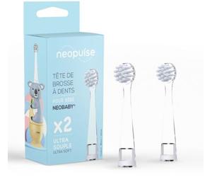 Brossette dentaire NEOPULSE x2 blanc NEOBABY