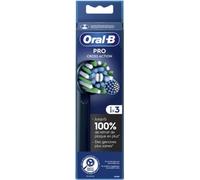 Oral-B Pack de 3 Brossettes de Rechange Cross Action Noires avec X-filaments, Nettoyage En Profondeur, Têtes Rondes, Embouts Pour Les Brosses A Dents Electriques Oral B Pro