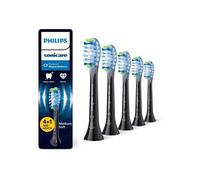Brossette dentaire PHILIPS Sonicare lot de 4+1 - HX9045/88 black Premium Plaque Defence C3