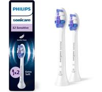 Brossette dentaire PHILIPS Sonicare lot de 2 - HX6052/87 white Sensitive S2