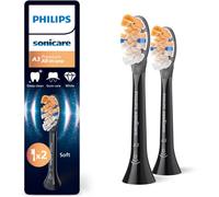Philips Sonicare A3 Premium tout-en-un - têtes de brosse à dents de rechange d'origine, noir, lot de 2, HX9092/88