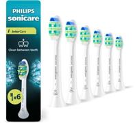 Philips Sonicare Têtes de remplacement pour brosse à dents InterCare HX9006/87 Blanc 6 pièces