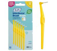 Brossette Interdentaire Angle, Jaune, 0.7mm/ISO 4, 6pcs,élimine la plaque dentaire, nettoyage facile et efficace entre les espaces interdentaires intermédiaires