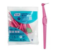 Brossette Interdentaire Angle, rose, 0.4mm/ISO 0, 20pcs,élimine la plaque dentaire, nettoyage facile et efficace entre les espaces interdentaires très serrés