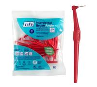 Brossette Interdentaire Angle, Rouge, 0.5mm/ISO 2, 20pcs,élimine la plaque dentaire, nettoyage facile et efficace entre les espaces interdentaires très serrés