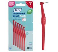 Brossette Interdentaire Angle, Rouge, 0.5mm/ISO 2, 6pcs,élimine la plaque dentaire, nettoyage facile et efficace entre les espaces interdentaires très serrés