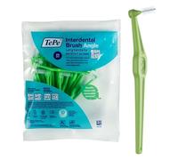 Brossette Interdentaire Angle, Vert, 0.8mm/ISO 5, 20pcs, élimine la plaque dentaire, nettoyage facile et efficace entre les espaces interdentaires larges