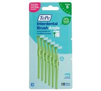 Brossette Interdentaire Angle, Vert, 0.8mm/ISO 5, 6pcs, élimine la plaque dentaire, nettoyage facile et efficace entre les espaces interdentaires larges