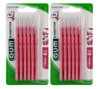 Brossette interdentaire - GUM - Proxabrush 2614 Bidirection 1,2 mm - Bidirectionnelle - Lot de 2