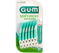 Brossette Interdentaire - Gum - Soft Picks Advanced Fluor Regular - Hypoallergénique - Souple - Pratique