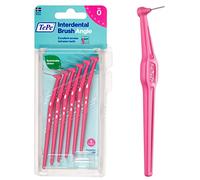 Brossette Interdentaire TePe Angle, rose, 0.4mm/ISO 0, 6pcs,élimine la plaque dentaire, nettoyage facile et efficace entre les espaces interdentaires très serrés