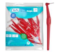 Brossette Interdentaire TePe Angle, Rouge, 0.5mm/ISO 2, 20pcs,élimine la plaque dentaire, nettoyage facile et efficace entre les espaces interdentaires très serrés