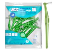 Brossette Interdentaire TePe Angle, Vert, 0.8mm/ISO 5, 20pcs, élimine la plaque dentaire, nettoyage facile et efficace entre les espaces interdentaires larges