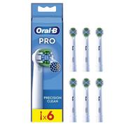 Oral-B Brossettes Pro Precision Clean pour brosse à dents électriques – Pack de 6 unités
