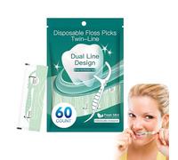 Brossettes à Fil Dentaire pour Dents | Fils Double pour Appareil Dentaire et Hygiène Nomade,Accessoires d'Hygiène Bucco-Dentaire pour Appareils Orthodontiques, Voyage et Usage Familial
