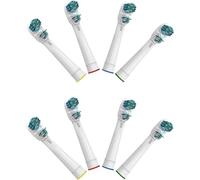 Brossettes de rechange Compatible avec Braun Oralb Dual Clean, Têtes de Rechange pour Brosse à Dents Electrique Oralb, 8 Pièces