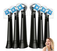 Brossettes de Rechange Compatible avec Oral B iO | Tête Brosse à Dent Électrique, Brosses Electriques pour Oral B iO 2 3 4 5 6 7 8 9 10,Poils DuPont,6 Unités