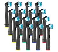 Brossettes de Rechange Compatibles avec Orale B - Têtes de Brosses à Dents Électrique pour Orall B Vitality100, Pro Séries, Genius X, Kids - Parfaites pour Nettoyage en Douceur et Gencives Saines(16)