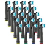 Brossettes de Rechange Compatibles avec Orale B - Têtes de Brosses à Dents Électrique pour Orall B Vitality 100, Pro Séries, Genius X, Kids - Parfaites pour Nettoyage en Douceur et Gencives Saines(20)
