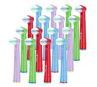 Brossettes de Rechange Électriques Compatible avec Oral B - Têtes de Brosse à Dents Électrique pour Enfants lot de 16 Têtes pour Brosse à Dents
