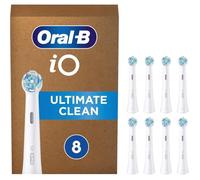 Brossettes de rechange - Oral-B - iO Ultimate Clean - Lot de 8 - Élimination plaque dentaire - Brins imbriqués