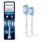 Philips Têtes de brosse de rechange HX9042/87 - Lot de 2 Premium Plaque Blanc