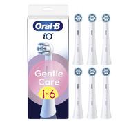 Oral-B Lot De 6 Brossettes De Rechange Gentle Care, AUTHENTIQUES, Blanches, Brossage Le Plus Doux, Conviennent Aux Gencives Sensibles, Brossette Ronde Pour Les Brosses A Dents Electriques Oral B iO