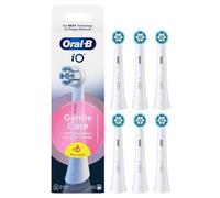 Oral-B Lot De 6 Brossettes De Rechange Gentle Care, AUTHENTIQUES, Blanches, Brossage Le Plus Doux, Conviennent Aux Gencives Sensibles, Brossette Ronde Pour Les Brosses A Dents Electriques Oral B iO