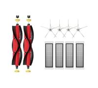 Brossettes Hepa Filtres compatibles avec Roborock S5 S50 S502 S55 S6 S6 Pure E4 S5 Max Compatible avec Robot 1S SDJQR01RR Aspirateur Accessoires (Gris clair)