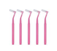 Brossettes Interdentaire 10 brossettes interdentaires coudées en forme de L for le nettoyage dentaire, cure-dents nylon Pour le nettoyage(Pink)